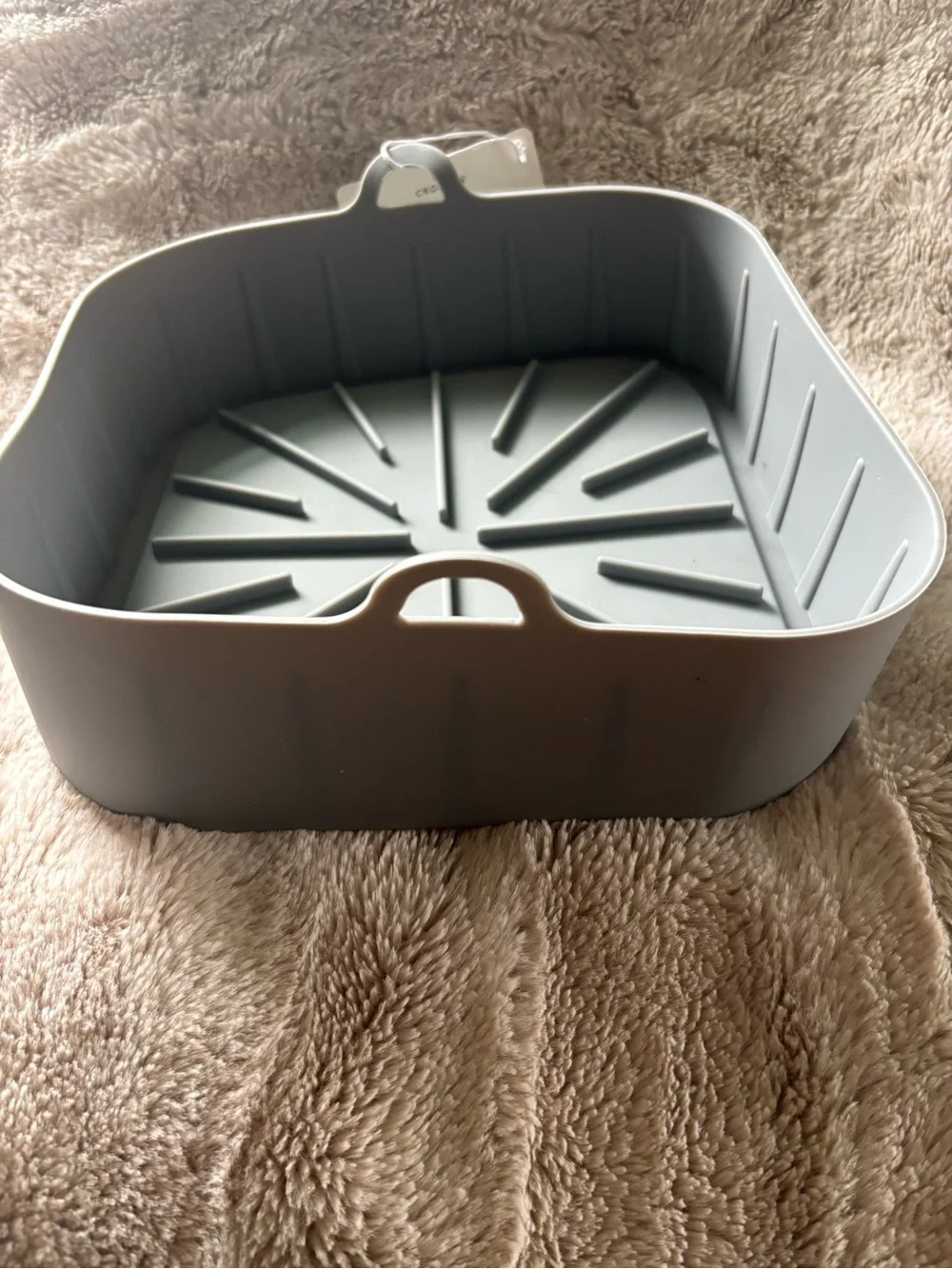 Croton Gray Square Silicone Air Fryer Liner